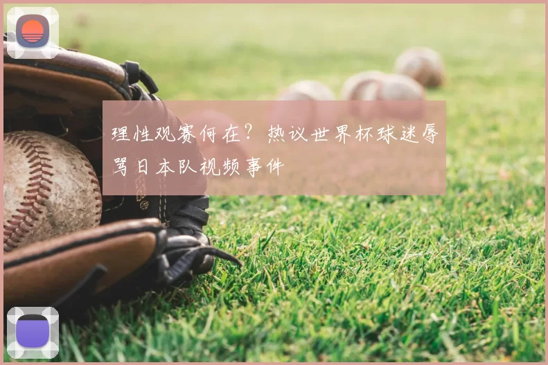 理性观赛何在?热议世界杯球迷辱骂日本队视频事件