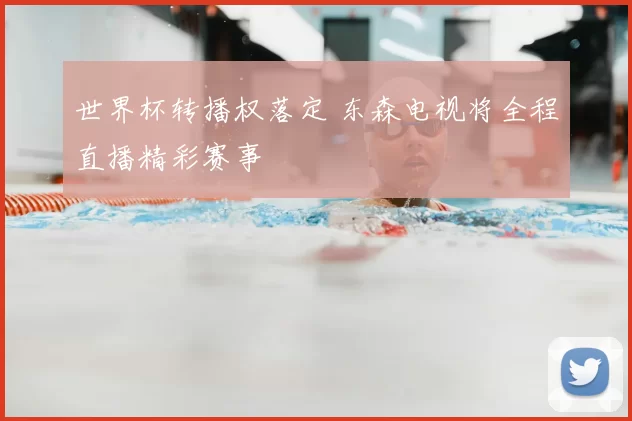 世界杯转播权落定 东森电视将全程直播精彩赛事