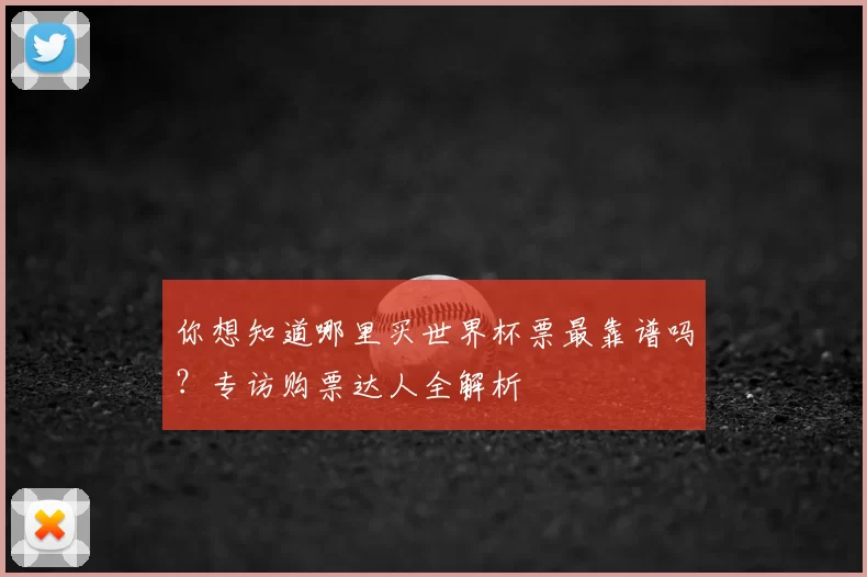 你想知道哪里买世界杯票最靠谱吗？专访购票达人全解析
